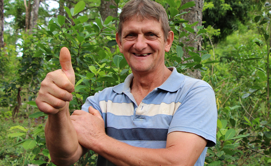 José Zubzuk, productor agroecológico.