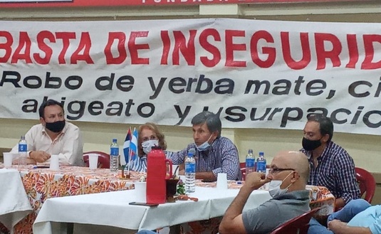 Imagen de El INYM en reunión de productores para evitar hurto de yerba mate