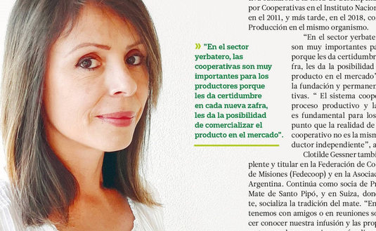 Clotilde es una de las protagonistas de "Mujeres del Mate", la edición especial de nuestra revista digital "Bien Nuestro" Nº35.