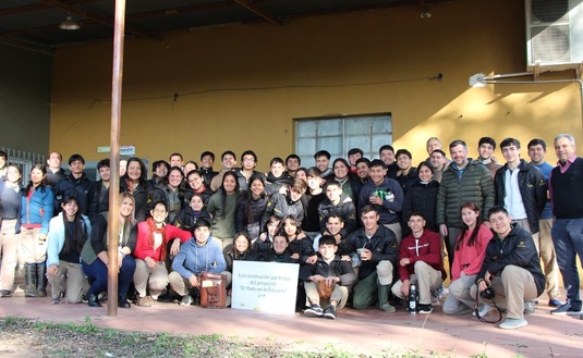 Imagen de El Mate en la Escuela, junto a estudiantes de ERAGIA-UNNE, en Corrientes