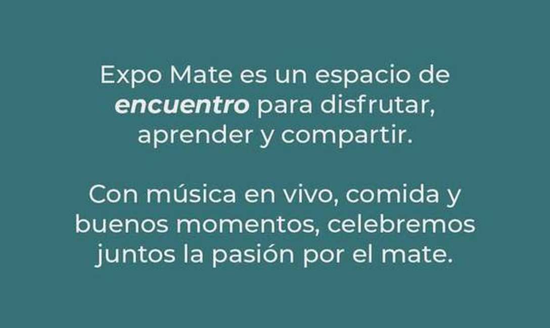 Imagen de Con el apoyo del INYM, se realizar&aacute; la Expo Mate en San Isidro, Buenos Aires