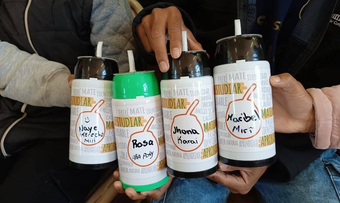 Imagen de Con aroma a Mate, se genera otro ambiente en el aula y siempre es positivo