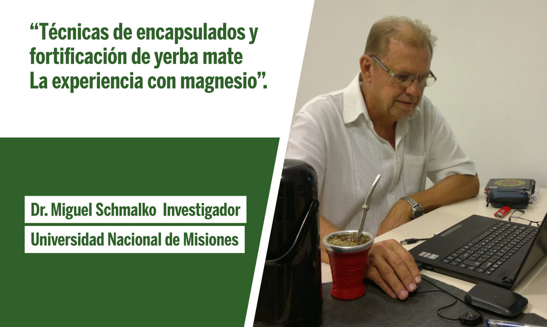 Imagen de Webinar T&eacute;cnicas de encapsulado y fortificaci&oacute;n de yerba mate. La experiencia de fortificaci&oacute;n con magnesio