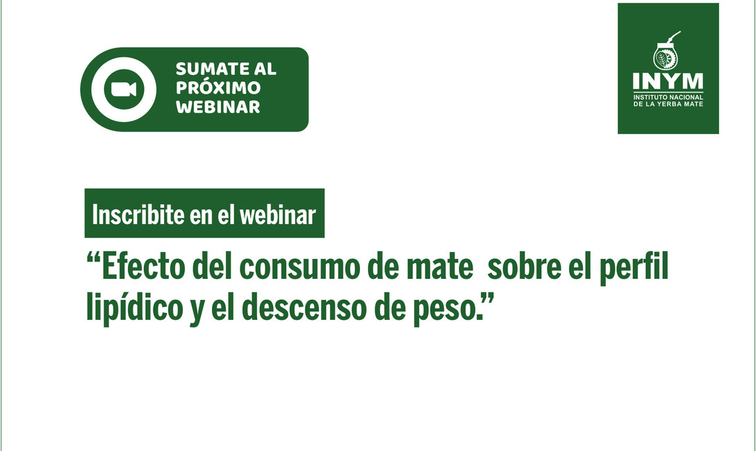 Imagen de Webinar: Efecto del consumo de mate sobre el perfil lip&iacute;dico y el descenso de peso