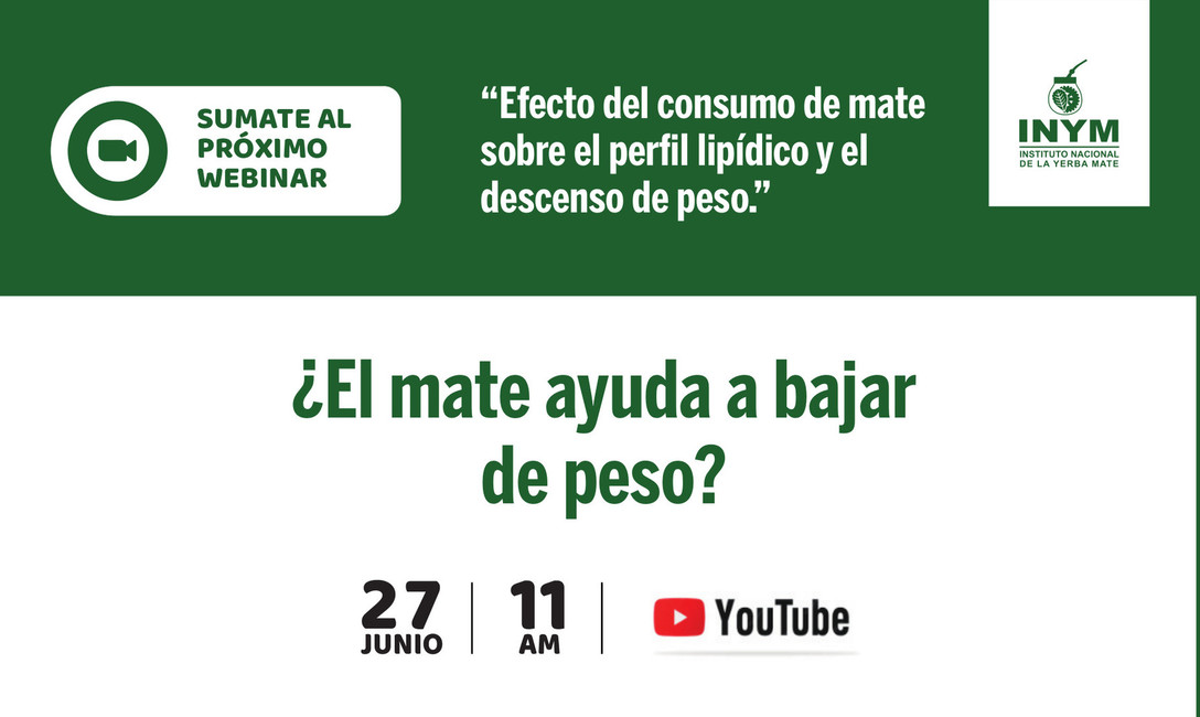 Imagen de Webinar: Efecto del consumo de mate sobre el perfil lip&iacute;dico y el descenso de peso