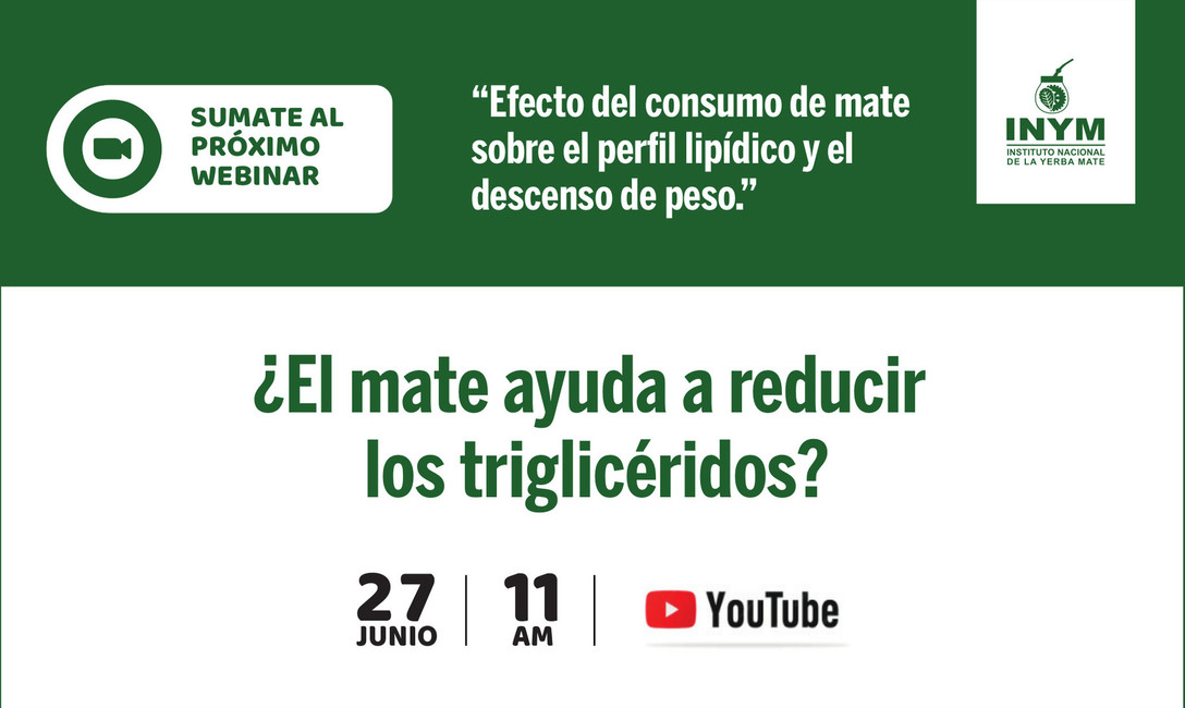 Imagen de Webinar: Efecto del consumo de mate sobre el perfil lip&iacute;dico y el descenso de peso