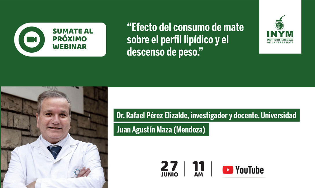 Imagen de Webinar: Efecto del consumo de mate sobre el perfil lip&iacute;dico y el descenso de peso