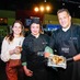 La sommelier de yerba mate Angélica Echenique (mate en mano) y el Chef Virgilio Fontana.