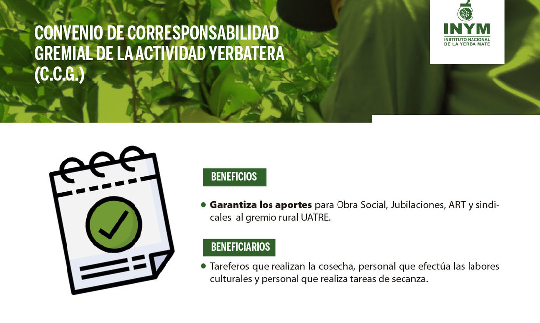 Imagen de El INYM no determina la Tarifa Sustitutiva del Convenio de Corresponsabilidad Gremial (C.C.G.) de la Actividad Yerbatera
