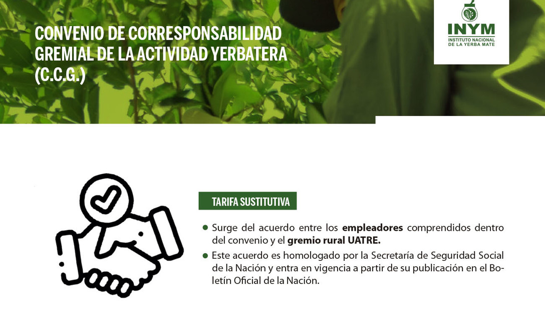 Imagen de El INYM no determina la Tarifa Sustitutiva del Convenio de Corresponsabilidad Gremial (C.C.G.) de la Actividad Yerbatera