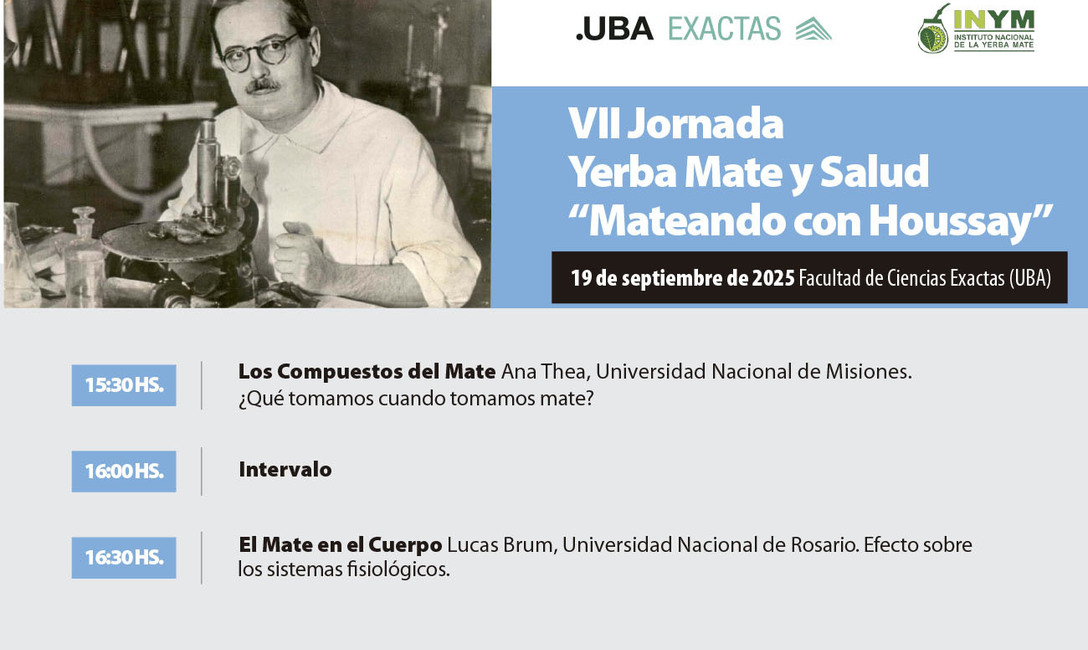 Imagen de En septiembre, la VII Jornada Yerba Mate y Salud en Ciencias Exactas de la UBA