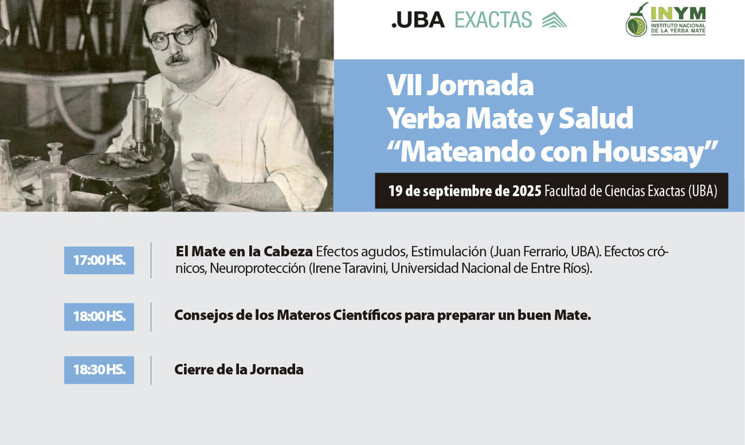 Imagen de En septiembre, la VII Jornada Yerba Mate y Salud en Ciencias Exactas de la UBA