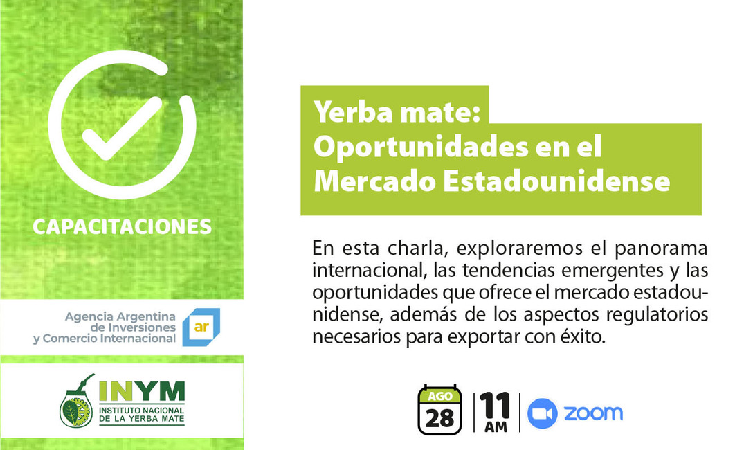 Imagen de Webinar Yerba mate: oportunidades en el mercado estadounidense