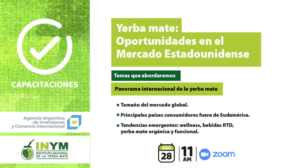 Imagen de Webinar Yerba mate: oportunidades en el mercado estadounidense