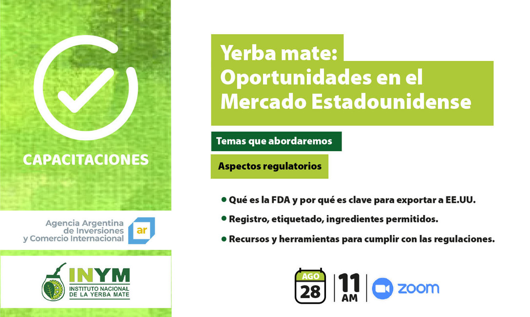 Imagen de Webinar Yerba mate: oportunidades en el mercado estadounidense