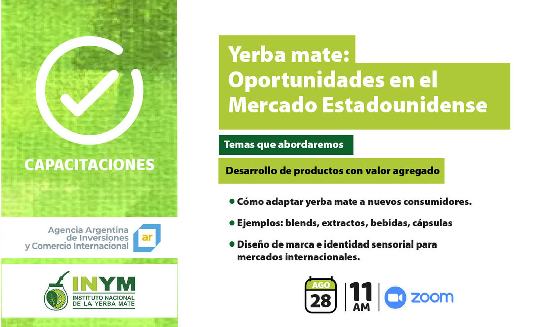 Imagen de Webinar Yerba mate: oportunidades en el mercado estadounidense