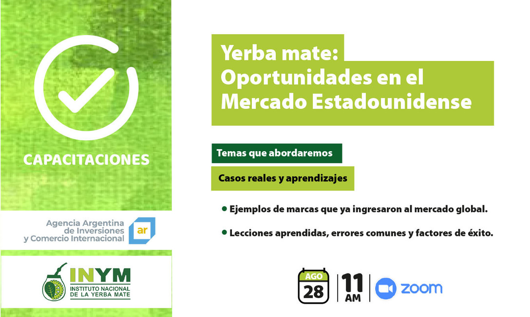 Imagen de Webinar Yerba mate: oportunidades en el mercado estadounidense
